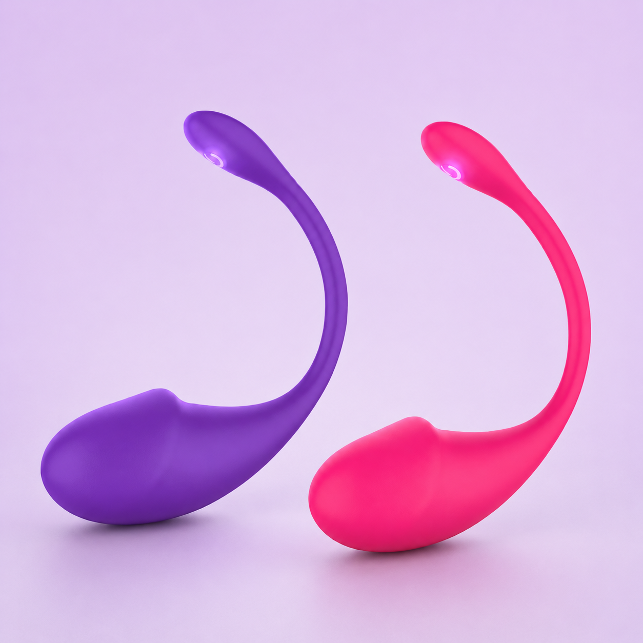 Vibrador curvo con control por app y 9 modos en color Fucsia