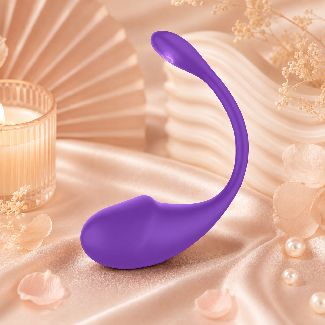 Vibrador portátil en U con control por app y 9 modos en color Morado