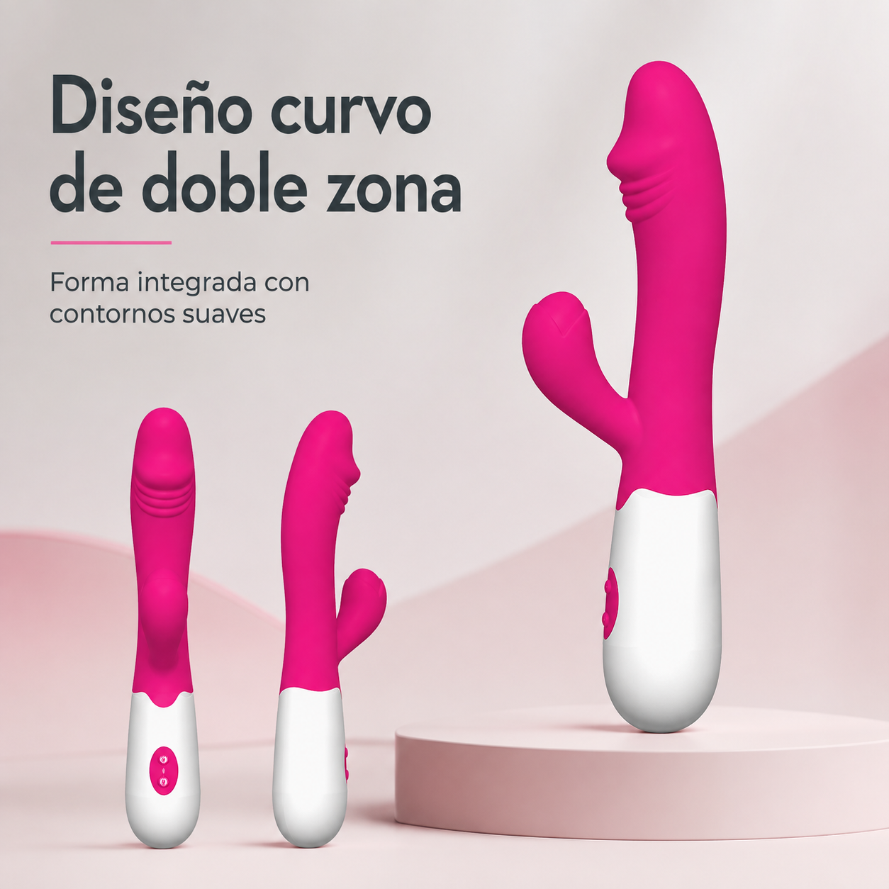Vibrador clásico de doble zona con control de frecuencia: detalle del producto